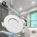 Waterproof recessed LED downlight CCT - 7W - IP44 - Cut Ø 68-75mm