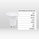Dimmable GU10 LED bulb - 6W - 120º