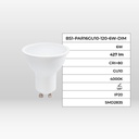 Dimmable GU10 LED bulb - 6W - 120º