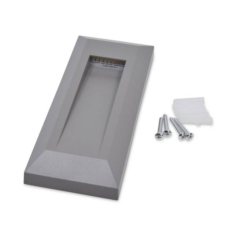 Rectangular 1W LED surface beacon for outdoor use IP65