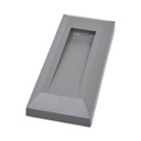 Rectangular 1W LED surface beacon for outdoor use IP65