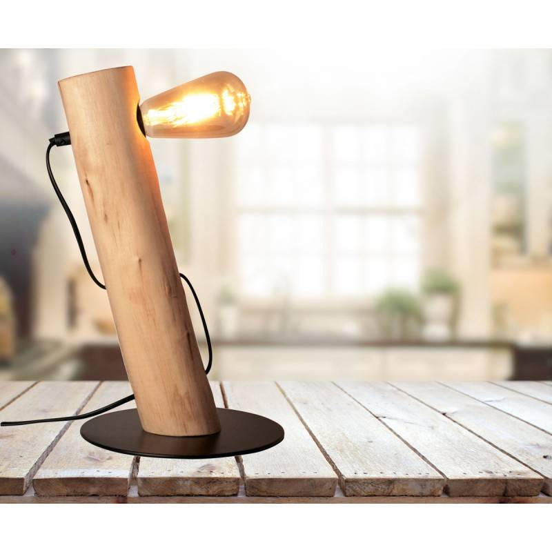 Wooden table lamp E27