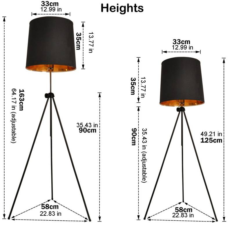 Vintage floor lamp "KAPPEN" with Tripod