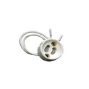 Ceramic GU10 lampholder prewired