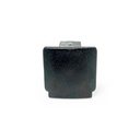 End cap for recessed three-phase rail