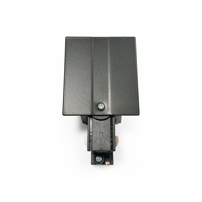 Start connector for three-phase flush mounting rail