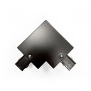 Rigid L-joint for recessed three-phase rail - 90º - RIGHT