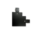 L-joint for recessed three-phase rail - 90º - LEFT
