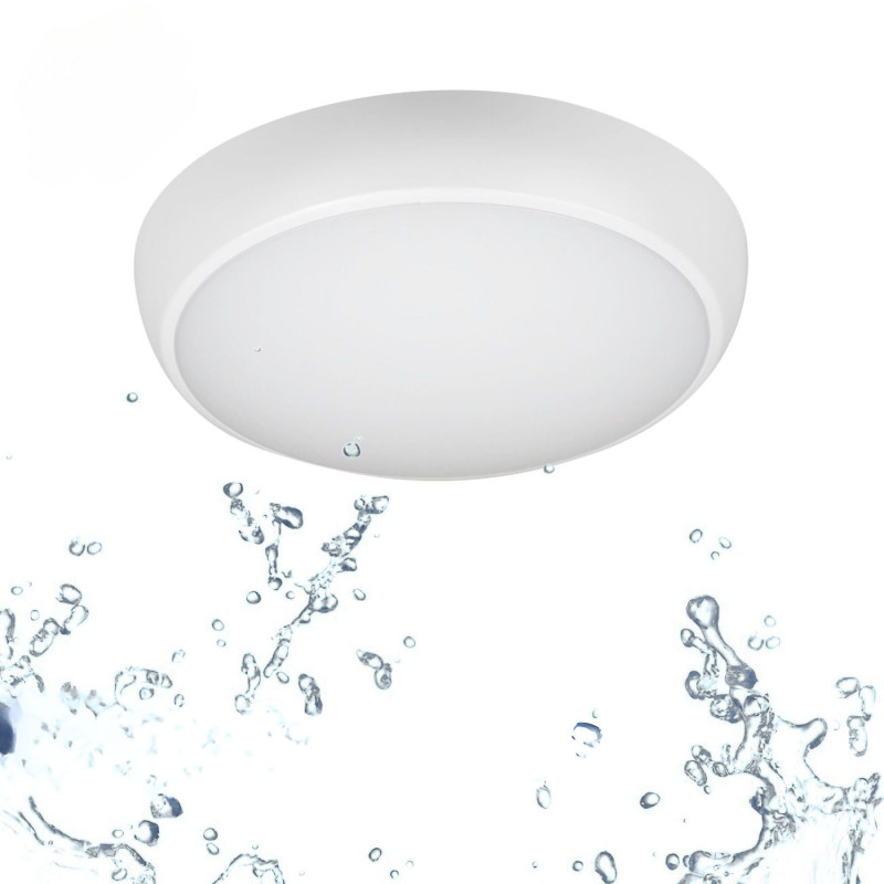 LED stropna svetilka z zaščito / Nujna svetloba - CCT - Prilagodljiva moč 12W-16W - Ø31cm - IP65