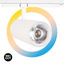 Τριφασικός προβολέας LED 36W - CCT - ρυθμιζόμενο TRIAC - CRI90 - 3300 lm