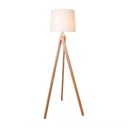 Lampadaire trépied en bois "Nashua" E27