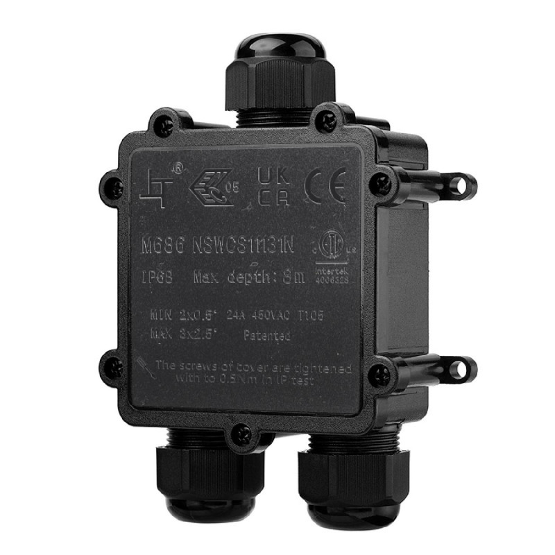 Αδιάβροχο κουτί σύνδεσης Υ - IP68 - 0,5 - 2,5mm²