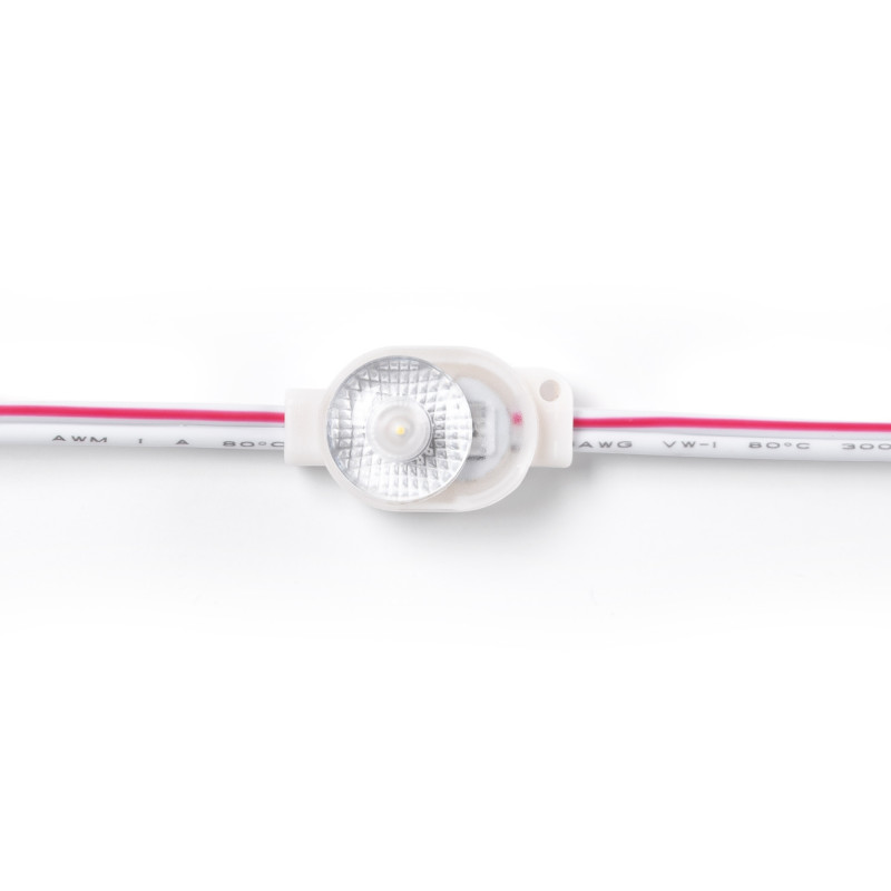 Single-color LED module for signage - 0.5W - 12V DC - IP66 - 170º