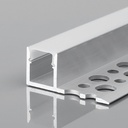 Profile for LED Strip - Recessed / Trimless - Single flange - 11x12mm - With diffuser - 2 meters