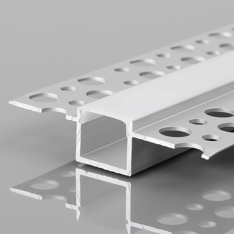 Profile for LED Strip - Recessed / Trimless - 9x12mm - With diffuser - 2 meters