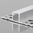 Profile for LED Strip - Recessed / Trimless - 11x12mm - With diffuser - 2 meters