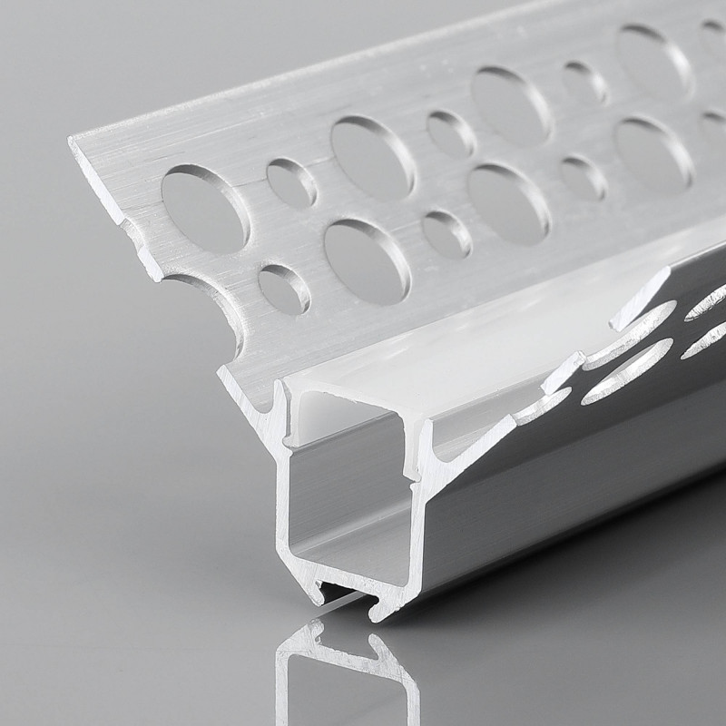 Profile for LED Strip - Recessed / Trimless for Inner Corner - With diffuser - 2 meters