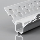 Profile for LED Strip - Recessed / Trimless for Inner Corner - With diffuser - 2 meters