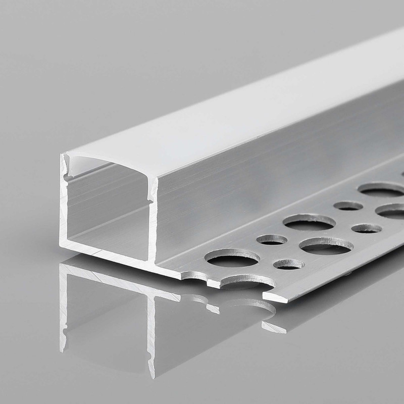 Profil LED pásku integrace / bezrámový - Jedna ploutev - 11x20mm - S difuzorem - 2 metry
