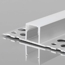 Profile for LED Strip - Recessed / Trimless - 11x20mm - With diffuser - 2 meters