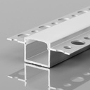 Profile for LED Strip - Recessed / Trimless - 25x35mm - With diffuser - 2 meters