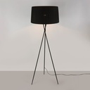 Lampadaire tripode "PRON" - Abat-jour en coton - E27