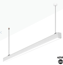 Luminaria linær LED CCT - 40W - Oppheng / overflate - Justerbar effekt - 120cm