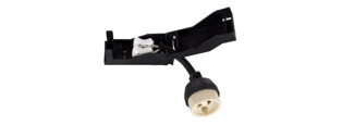 Ceramic GU10 lamp holder with junction box