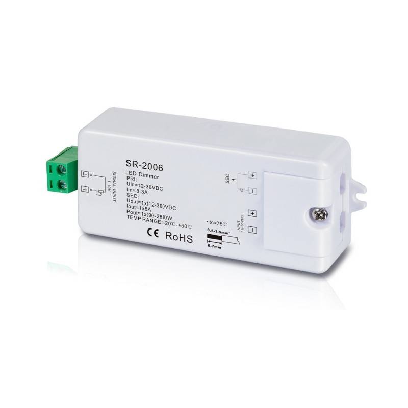 Αποκωδικοποιητής 0-10V Dimmer 12-36V - 1CH/8A
