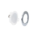 Outdoor LED Downlight Kit 5W - IP65 - 4000K + Interchangeable bezel - TRIAC dimmable - Ø68mm