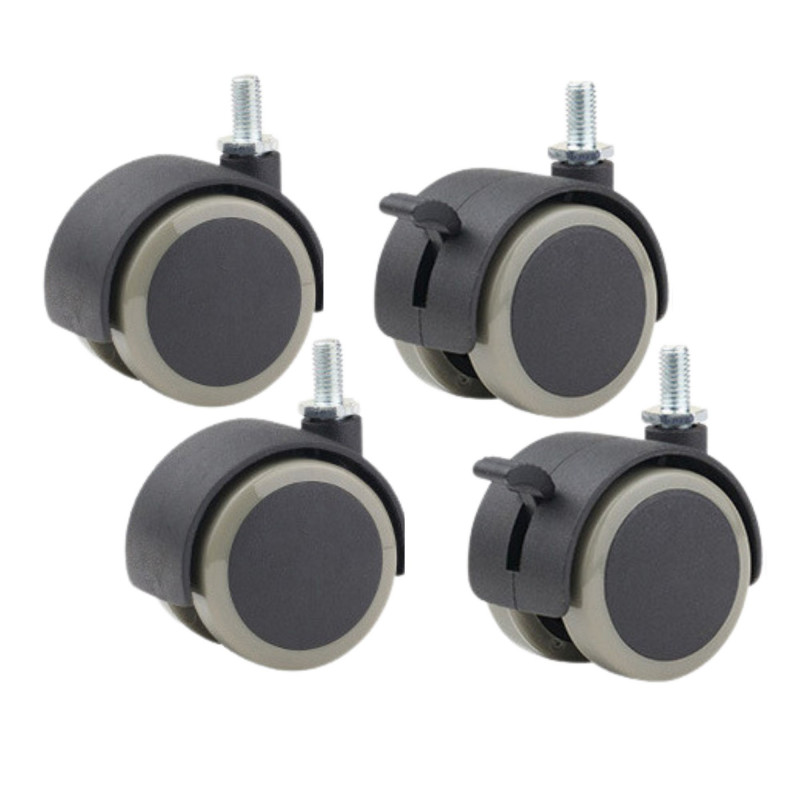 Kit of 4 Wheels 50mm for Advertising Display - SKU: DLS32 / DLS43 / DLS55