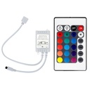 RGB vezérlő 12V 6A (2a/cs) 24 gombos IR távirányítóval