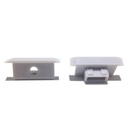 Side cover for recessed floor profile 27x11mm (1pc)