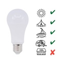 Bulb 10-36V 7W E27 A60 for caravans, campers and boats