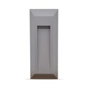 Faretto LED rettangolare da incasso - 1W per uso esterno IP65