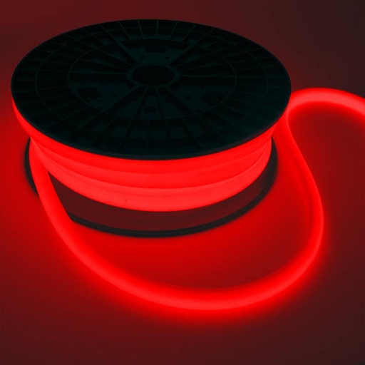 [B3200RO] Flexibele LED neon 24V DC - 12x12mm - 10 meter - Complete set - 180 LED/m - 12W/m - IP65 - Verticale kromming