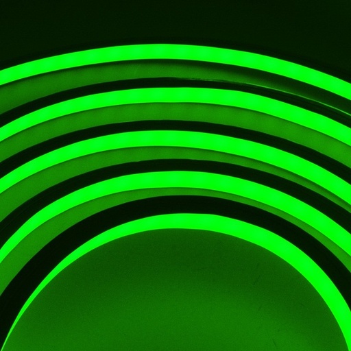 [B3370-VE] Flexibel LED-neon 24V DC - 10X10mm - 5 meter - IP67 - 14W/m - Vertikal böjning