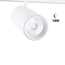 Foco LED para carril magnético 48V - 18W - Blanco