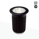 Balise LED encastrable au sol 30W -Blanc chaud- Ø10cm- IP67 - 220v