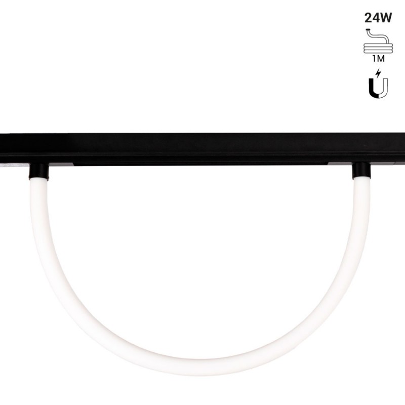 Elastyczny neon LED do szyny magnetycznej 360º - 48V DC- Ø30mm - 24W/m - 1 metr - 336ch/m