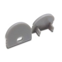 Cover for surface profile 17x8mm with 60º optical diffuser (1pc)