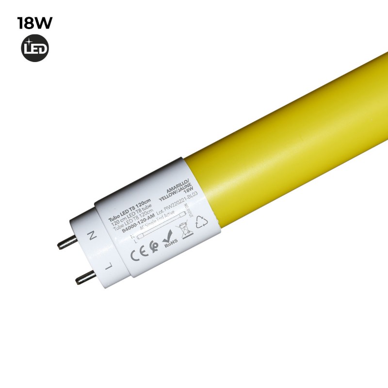 Tubo LED T8 120cm vari colori 18W