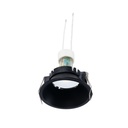 KIT Fixed recessed downlight Ø82mm (black) + 5.4W GU10 Bulb + Socket