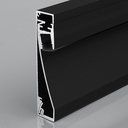 LED trakasti profil za podnožje - 60x16mm - S difuzorom - 2 metra