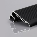 LED strip profile for staircase - 27x63mm - With diffuser - 2 meters
