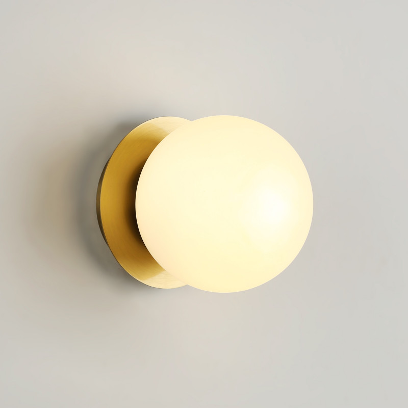 Crystal ball wall light "ARCE" - E27 - Ø 15cm