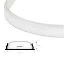 Diffuser opaal 18mm voor flexibel vormbaar profiel 18x6mm (2m)