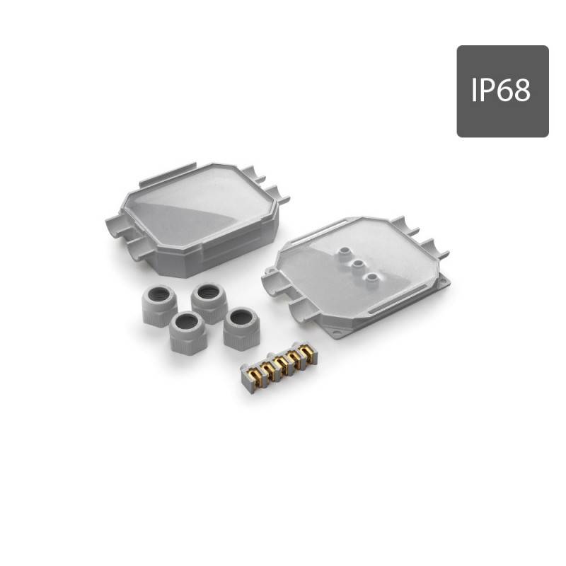 Readybox 120 watertight junction box with integrated IP68 insulating gel with 5 connectors 6MM2