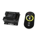 Temperatūros reguliatorius / valdiklis ir RF pultas LED CCT juostai 12/24V-DC 12A