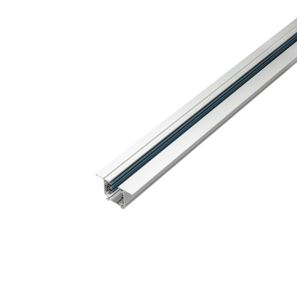 Three-phase recessed track for LED spotlights - 2 meter bar